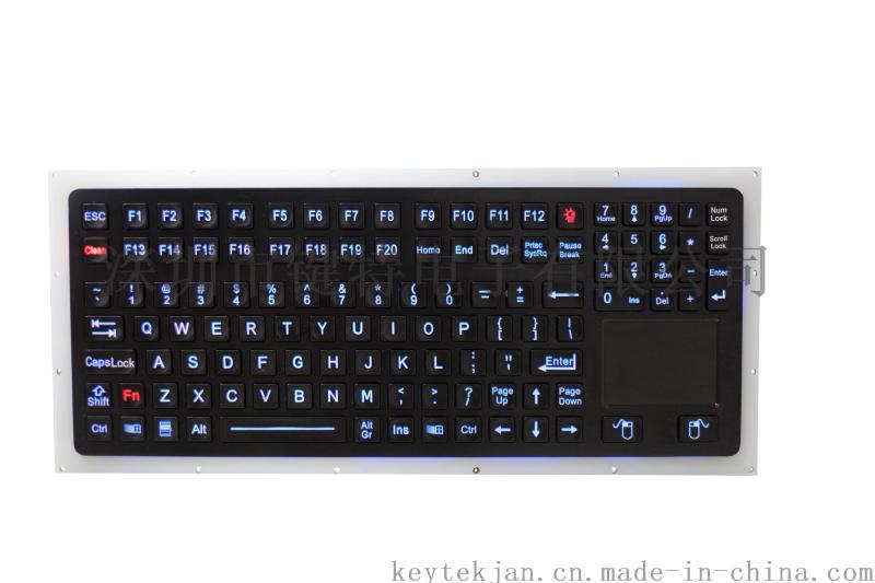 IP67 动态防水防暴超薄台式工业和**键盘K-TEK-M360TP-KP-FN-BL-BT-DWP