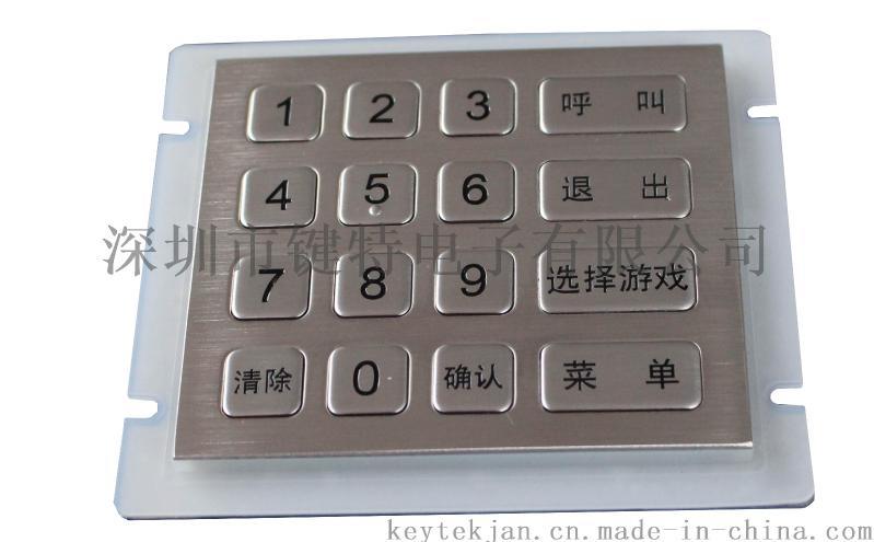IP66动态防水不锈钢金属键盘K-TEK-B100-90KP-RP-DWP